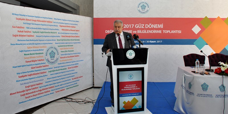 Rektörümüz Prof. Dr. Muzaffer Şeker Basın Toplantısı Düzenledi