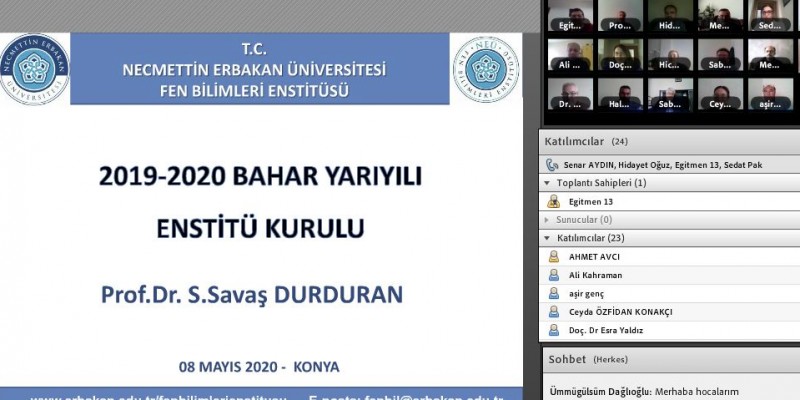 2019-2020 Bahar YY Enstitü Kurulumuz Yapıldı.