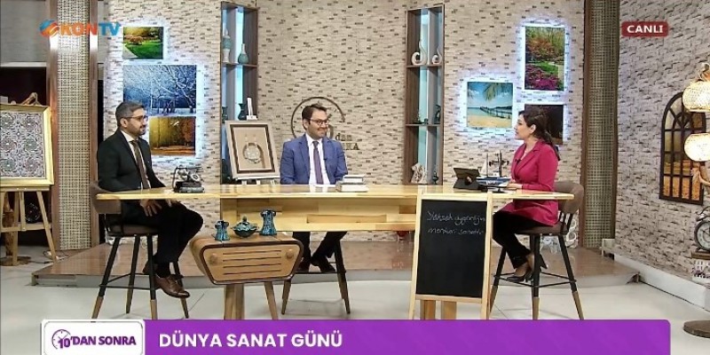 Dünya Sanat Günü nedeniyle Fakültemiz KON Tv'de