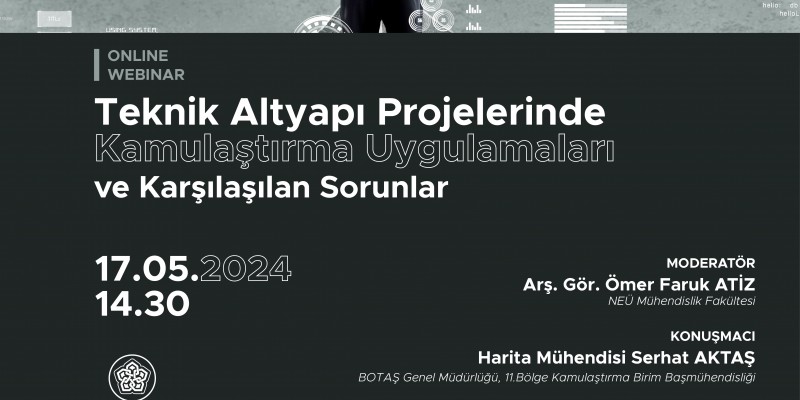 Teknik Altyapı Projelerinde Kamulaştırma Konulu Webinar Düzenlendi