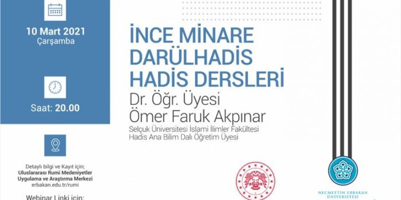 İnce Minare Darülhadis Hadis Dersleri 9 (Dr. Öğrt. Üyesi Ömer Faruk AKPINAR)