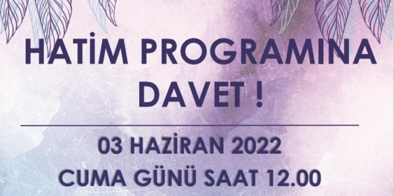 Hatim Programına Davet