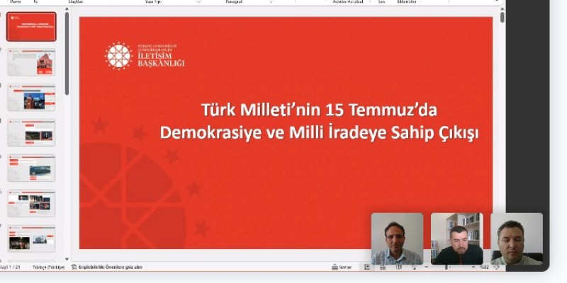 Ereğli Kemal Akman Meslek Yüksekokulu Tarafından 15 Temmuz Demokrasi ve Millî Birlik Günü Etkinliği Düzenledi. 