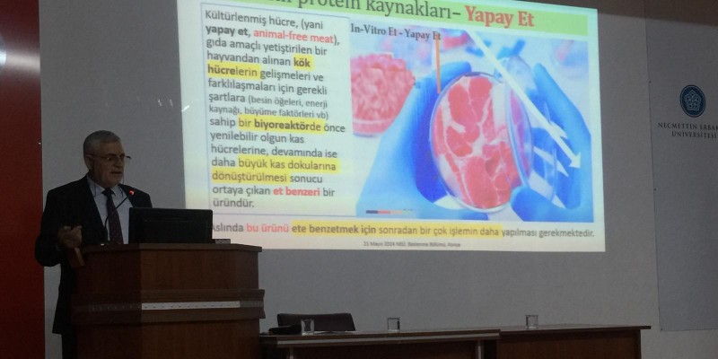 Dr. Öğr. Üyesi Elif Yıldırım moderatörlüğünde düzenlenen "Alternatif Protein Kaynakları ve Yapay Et" semineri