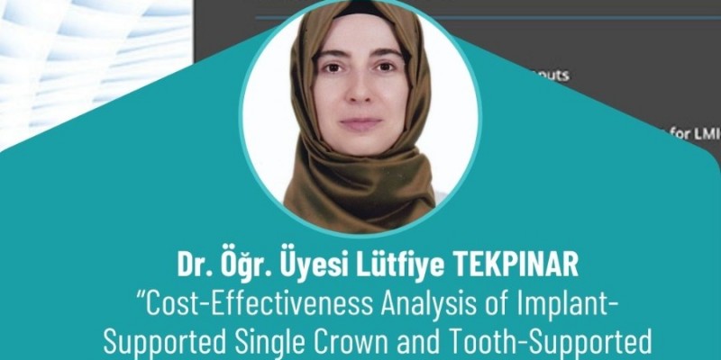 Dr. Öğr. Üyesi Lütfiye TEKPINAR,  "Value in Health" Dergisinden Yayın Kabulü Almıştır.