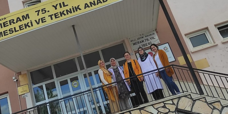 Prof. Dr. Neslihan Durmuşoğlu Saltalı Meram 75. Yıl Mesleki ve Teknik Anadolu Lisesi Kariyer Programına Katıldı