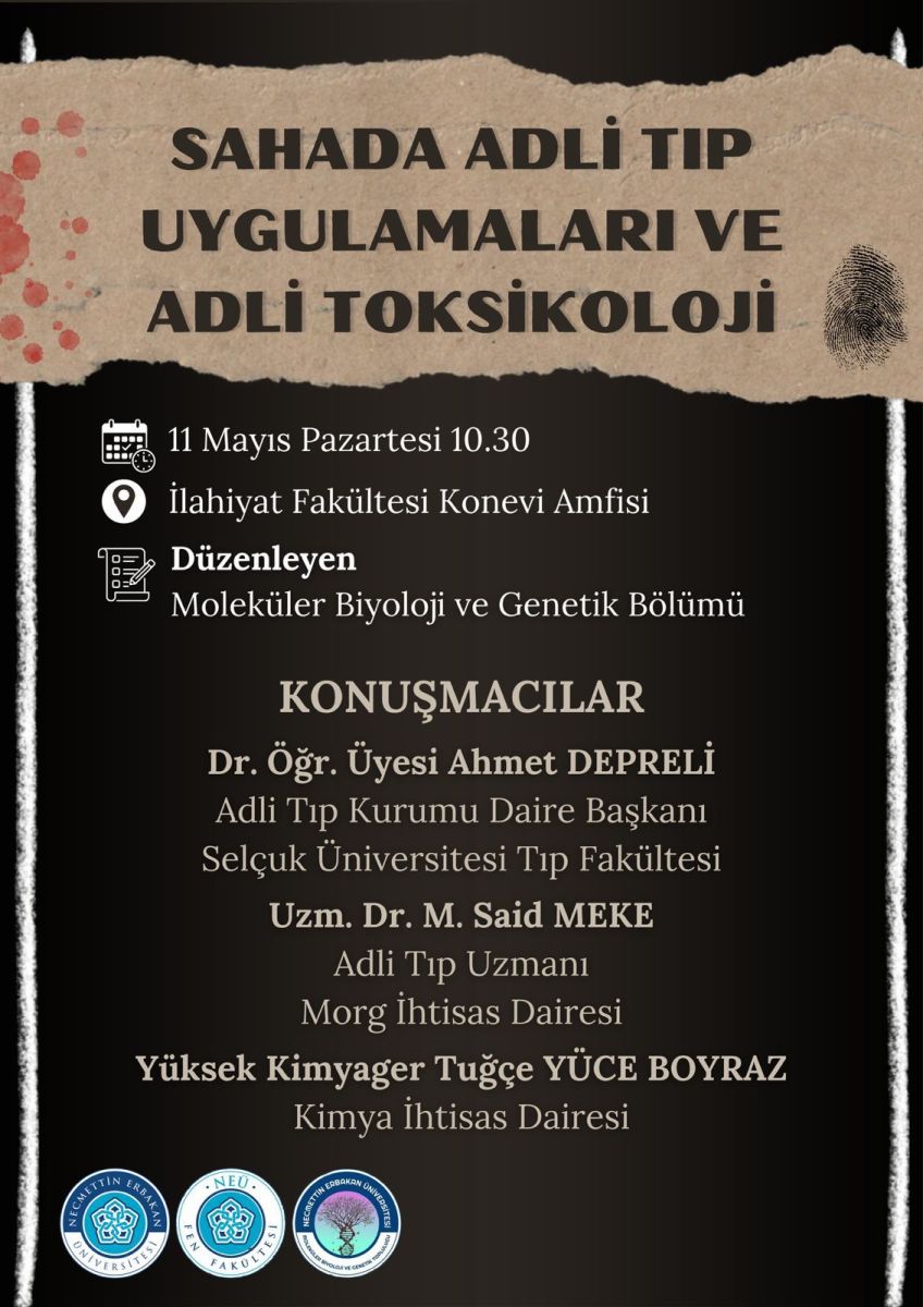 Sahada Adli Tıp Uygulamaları ve Adli Toksikoloji