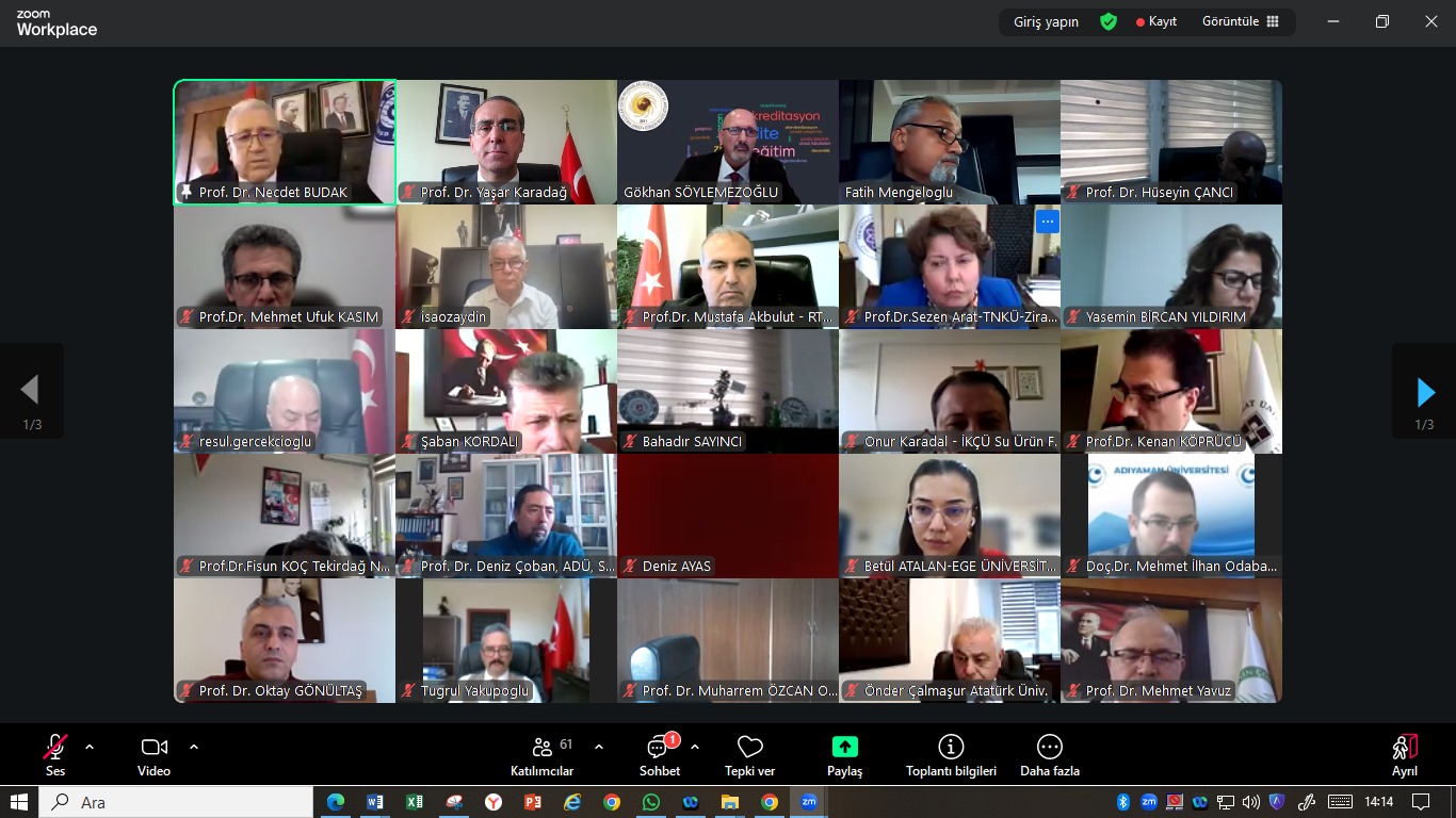 Dekanımız Ziraat, Orman ve Su Ürünleri Dekanlar Konseyi-ZİDEK Paydaş  Toplantısına Katıldı