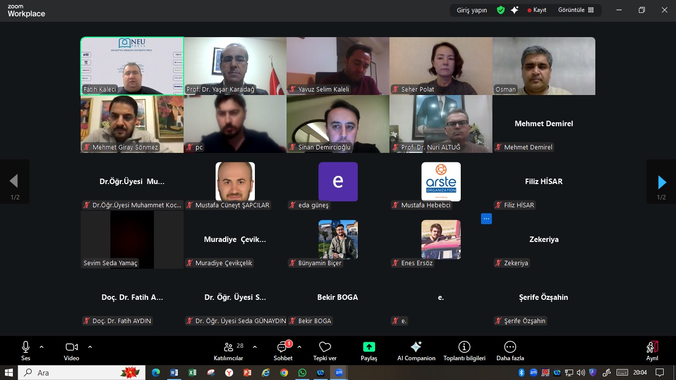 Dekanımız Necmettin Erbakan Üniversitesi PRESS Dergi Editörler Toplantısına Katıldı