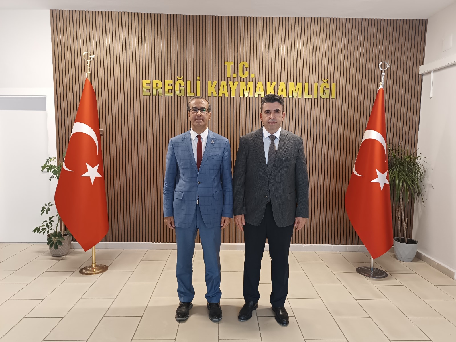 Dekanımız Prof. Dr. Yaşar Karadağ, Kaymakamımıza Hayırlı Olsun Ziyaretinde Bulundu