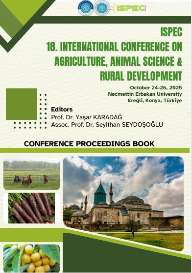 ISPEC 18. Uluslararası Tarım, Hayvancılık ve Kırsal Kalkınma Kongresi Bildiriler Kitabı Yayımlandı