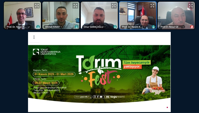 Tokat Gaziosmanpaşa Üniversitesi Tarafından Düzenlenecek Olan Tarım Fest Etkinliği Toplantısına Katıldık