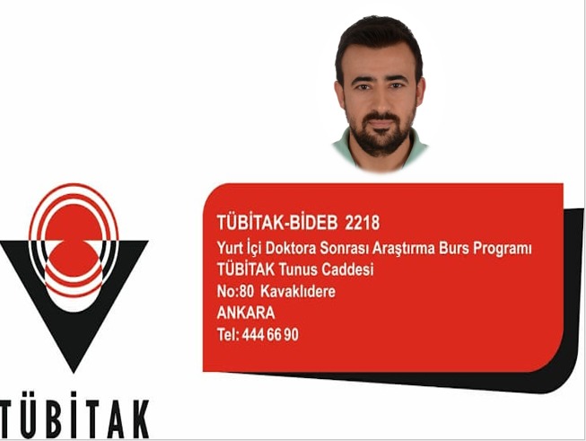 TÜBİTAK 2218 Yurt İçi Doktora Sonrası Araştırma Programı Projesi Kabul Edildi