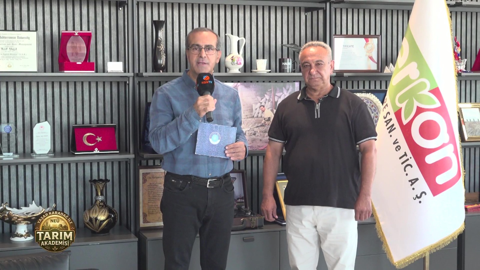 KONTV’de “Yaşar Karadağ ile Tarım Akademisi” Programının Çekimleri Erkon Konsantre Tarım Ürünleri İşletmesi’nde Gerçekleştirildi