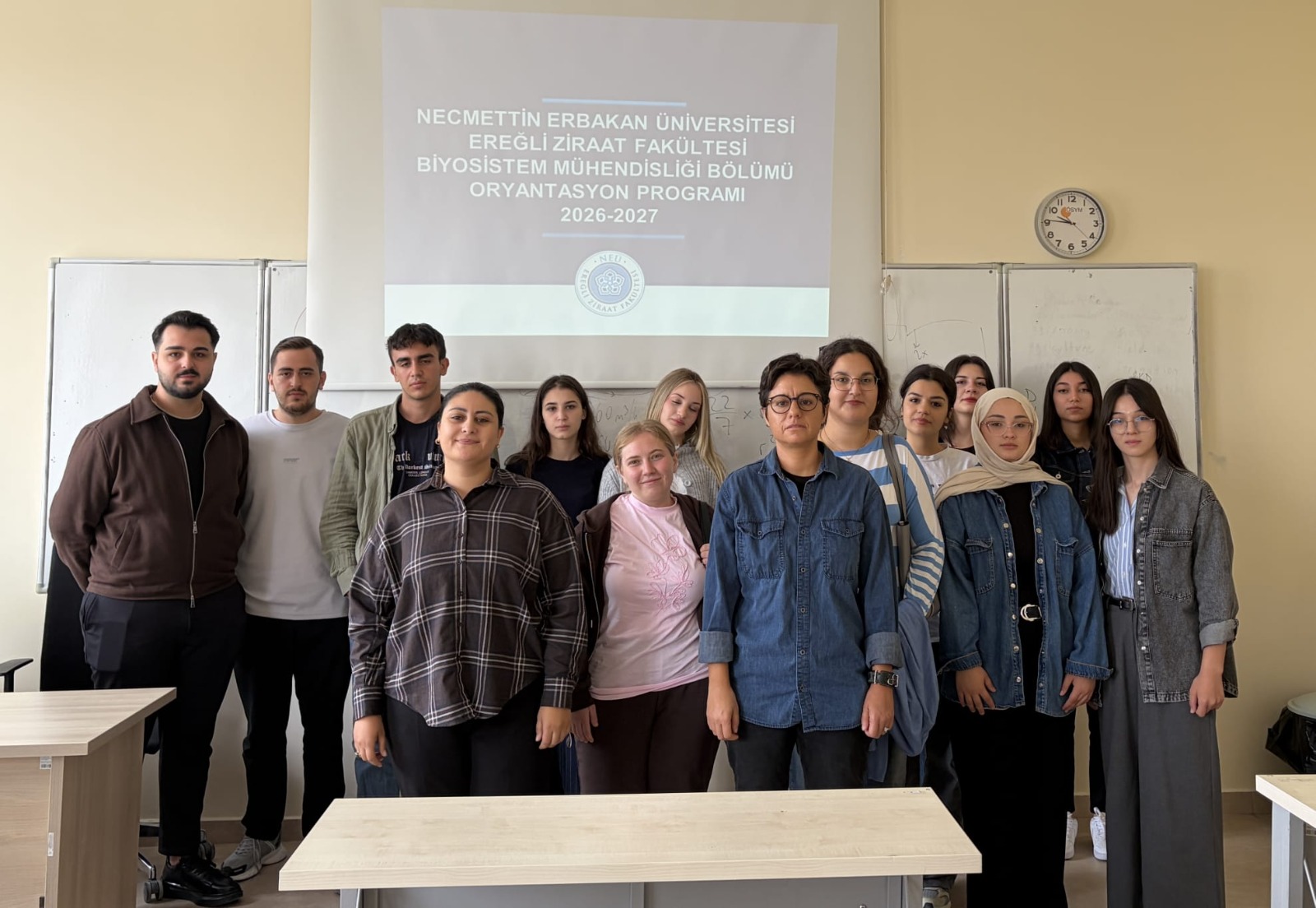 Fakültemiz Biyosistem Mühendisliği Bölümünde 2026-2027 Eğitim-Öğretim Yılı Oryantasyon Programı Düzenlendi
