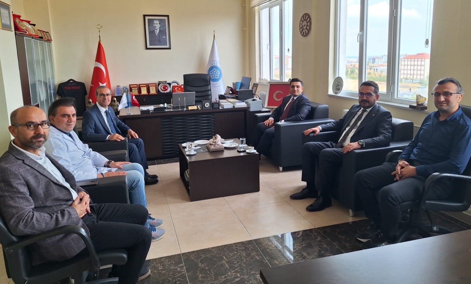 Halkapınar Kaymakamı Sayın Mehmet Şirin Altay’dan Dekanımıza Ziyaret