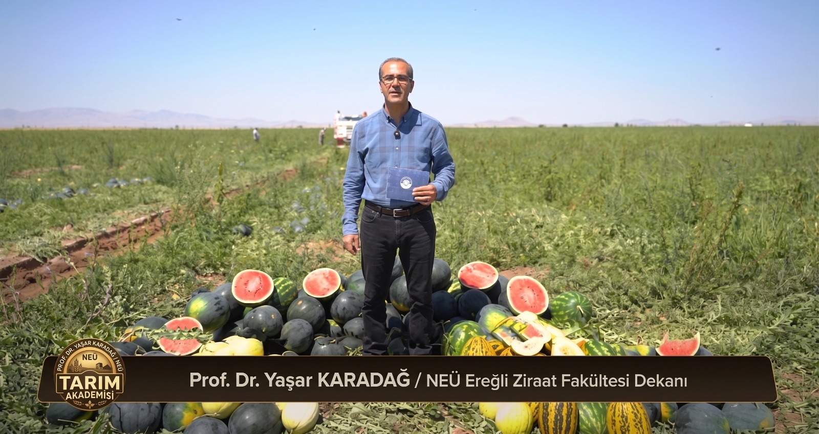 KONTV’de “Yaşar Karadağ ile Tarım Akademisi” Programının Çekimleri Ereğli’de Kavun Karpuz Tarlasında Gerçekleştirildi