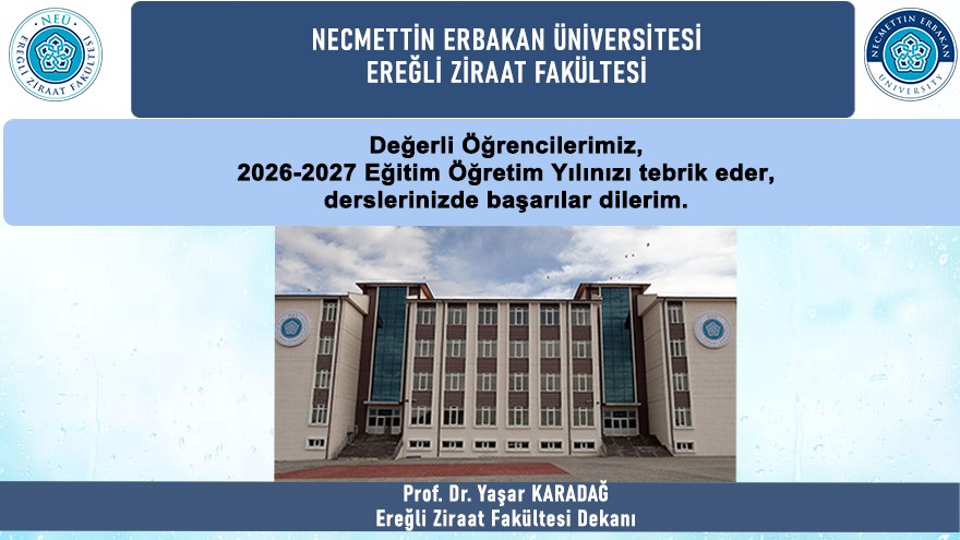 Değerli Öğrencilerimiz 2026-2027 Eğitim Öğretim Yılınızı tebrik eder derslerinizde başarılar dilerim