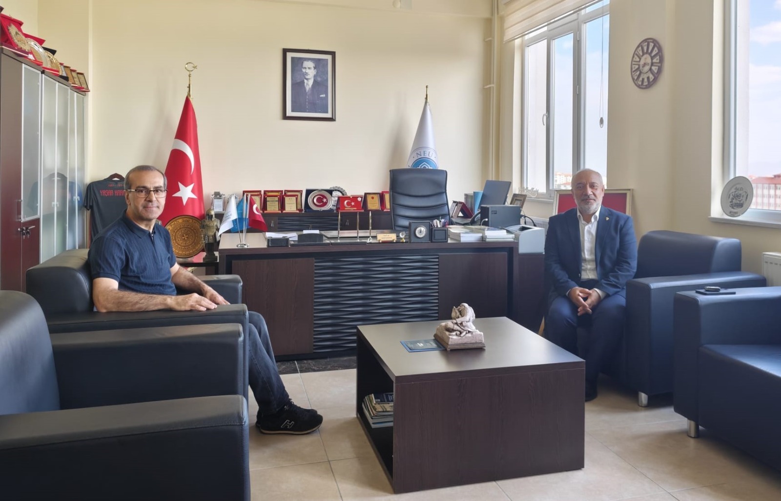 Muş Alparslan Üniversitesi Önceki Dönem Rektörü Prof. Dr. Fethi Ahmet Polat’tan Dekanımıza Ziyaret