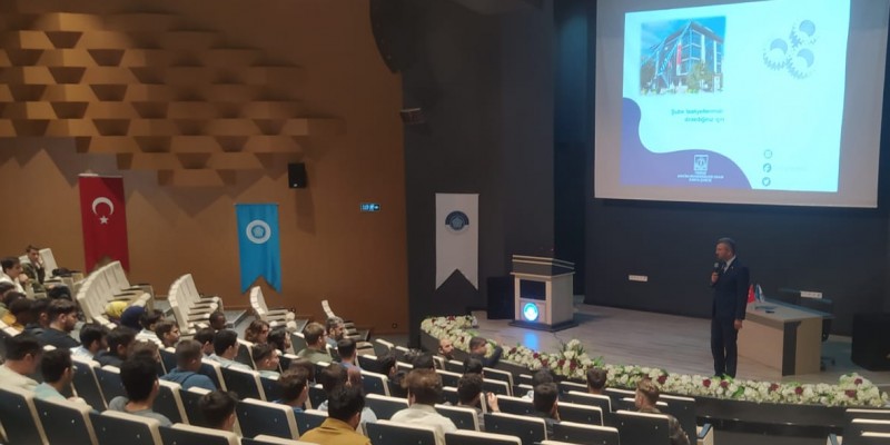 Makine Mühendisleri Odası Konya Şube Başkanının katılımıyla "Mesleğe Hoşgeldin" konulu seminer düzenlendi.