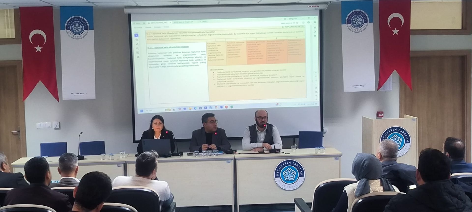 IQMS training was provided to the Faculty of Tourism, Faculty of Law, Faculty of Applied Sciences, and Meram Vocational School.