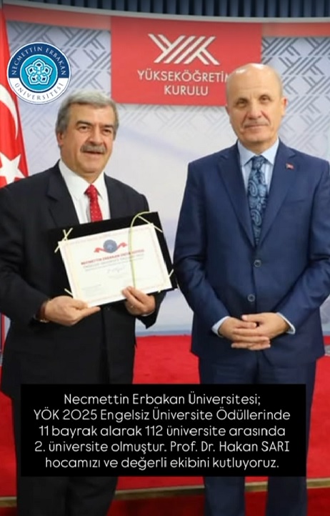 YÖK 2025 ENGELSİZ ÜNİVERSİTE ÖDÜLLERİ