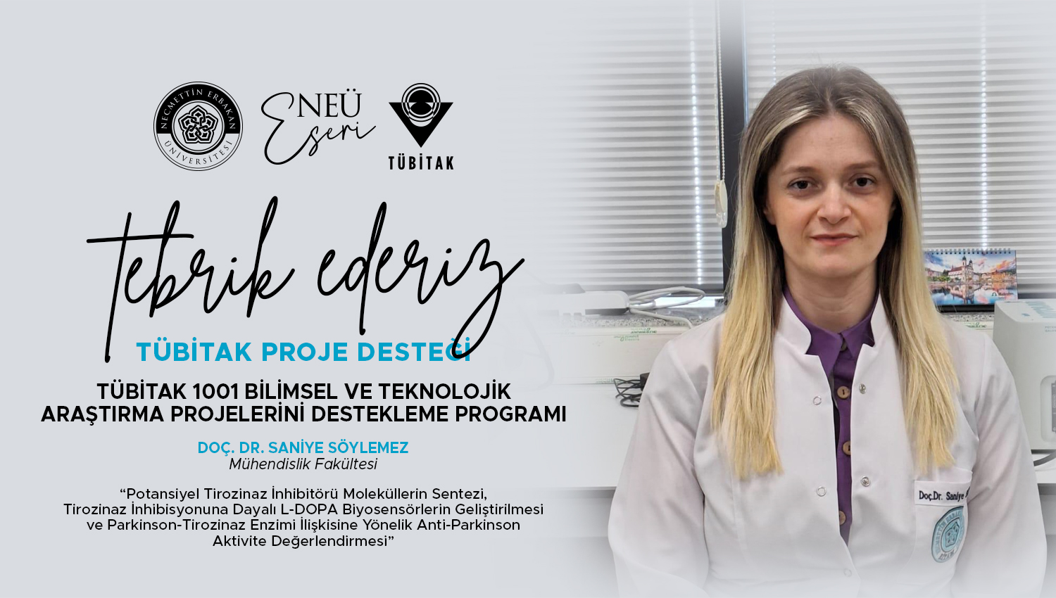 Öğretim Üyemiz Doç. Dr. Saniye Söylemez’den Parkinson Araştırmalarına Disiplinlerarası Bakış