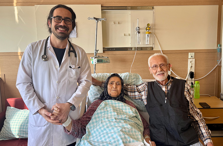 Üniversitemiz Tıp Fakültesi Hastanesi’nde 83 Yaşındaki Hastanın Kalbi "Özel Operasyonla" Rahatlatıldı