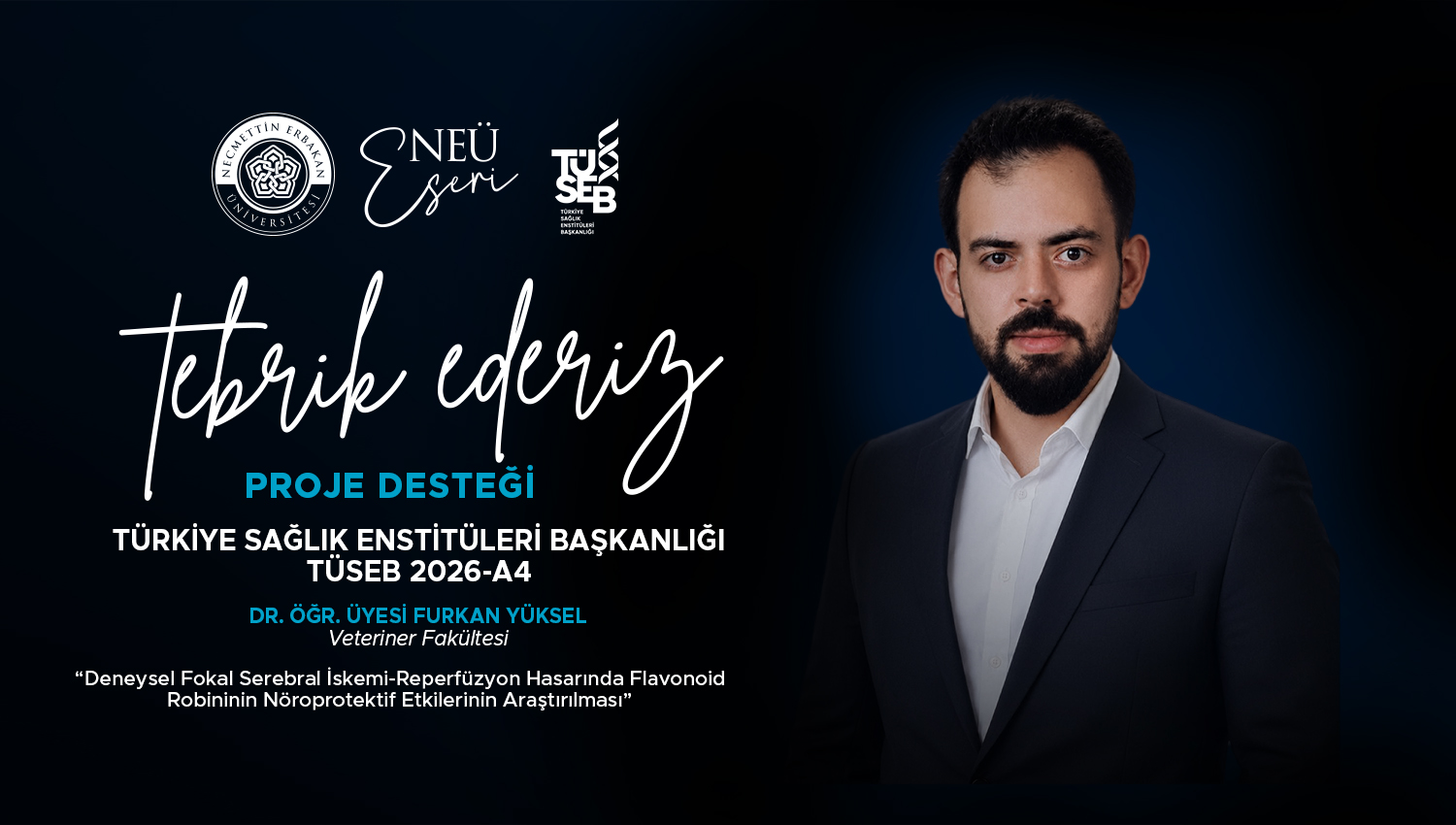 Üniversitemizin İnme Tedavisine Yönelik Projesine TÜSEB Desteği