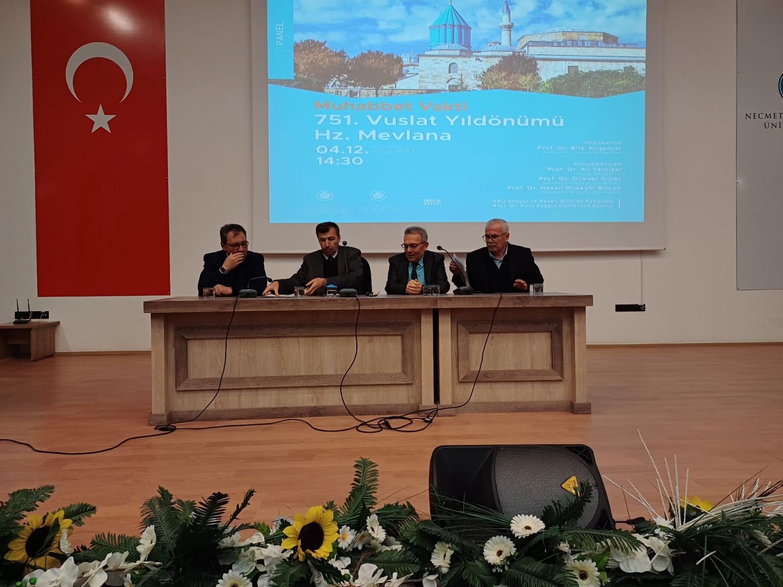 " 751. Vuslat Yıldönümü Hz. Mevlana" Konulu Panel Büyük İlgi Gördü