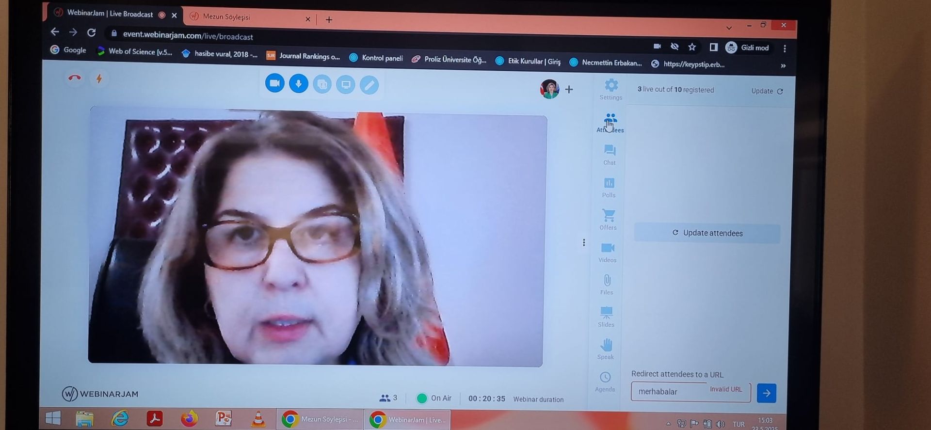Enstitü Müdürümüz Prof. Dr. Hasibe VURAL Mezun Öğrencilerimizle Söyleşi Yaptı.