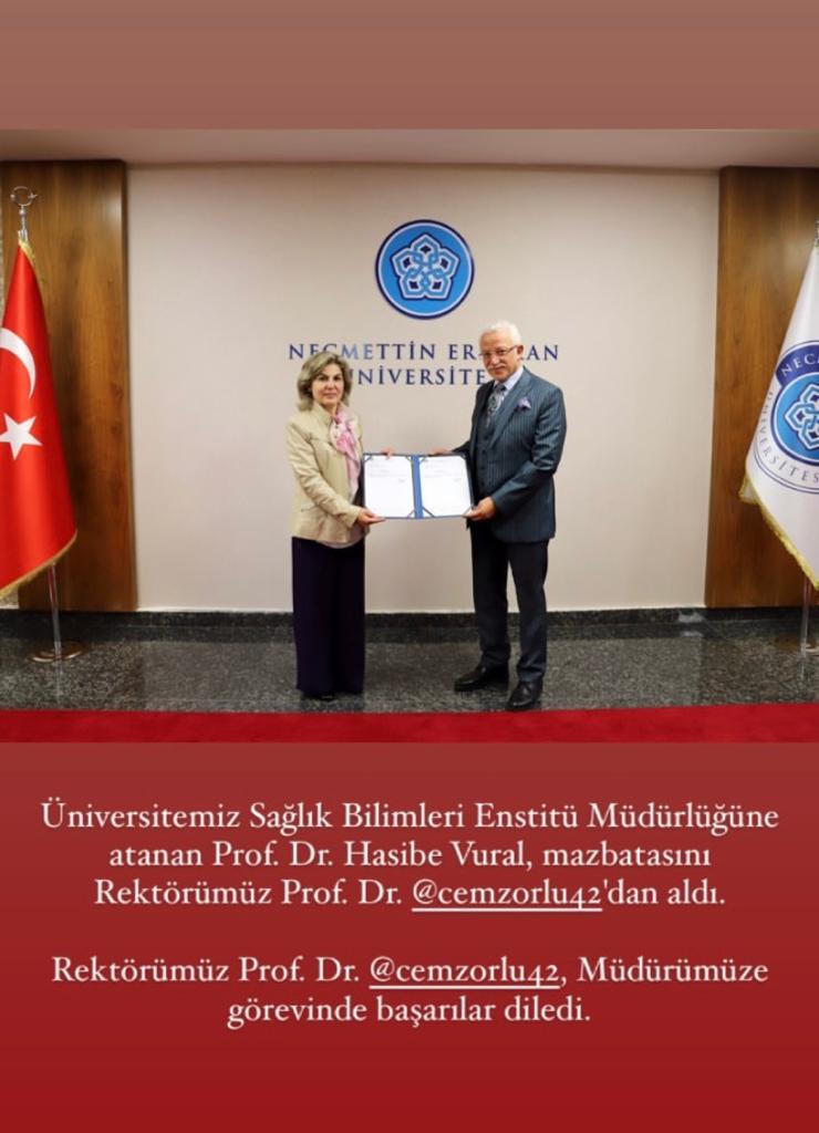 Prof. Dr. Hasibe VURAL, Enstitü Müdürlüğüne Atandı