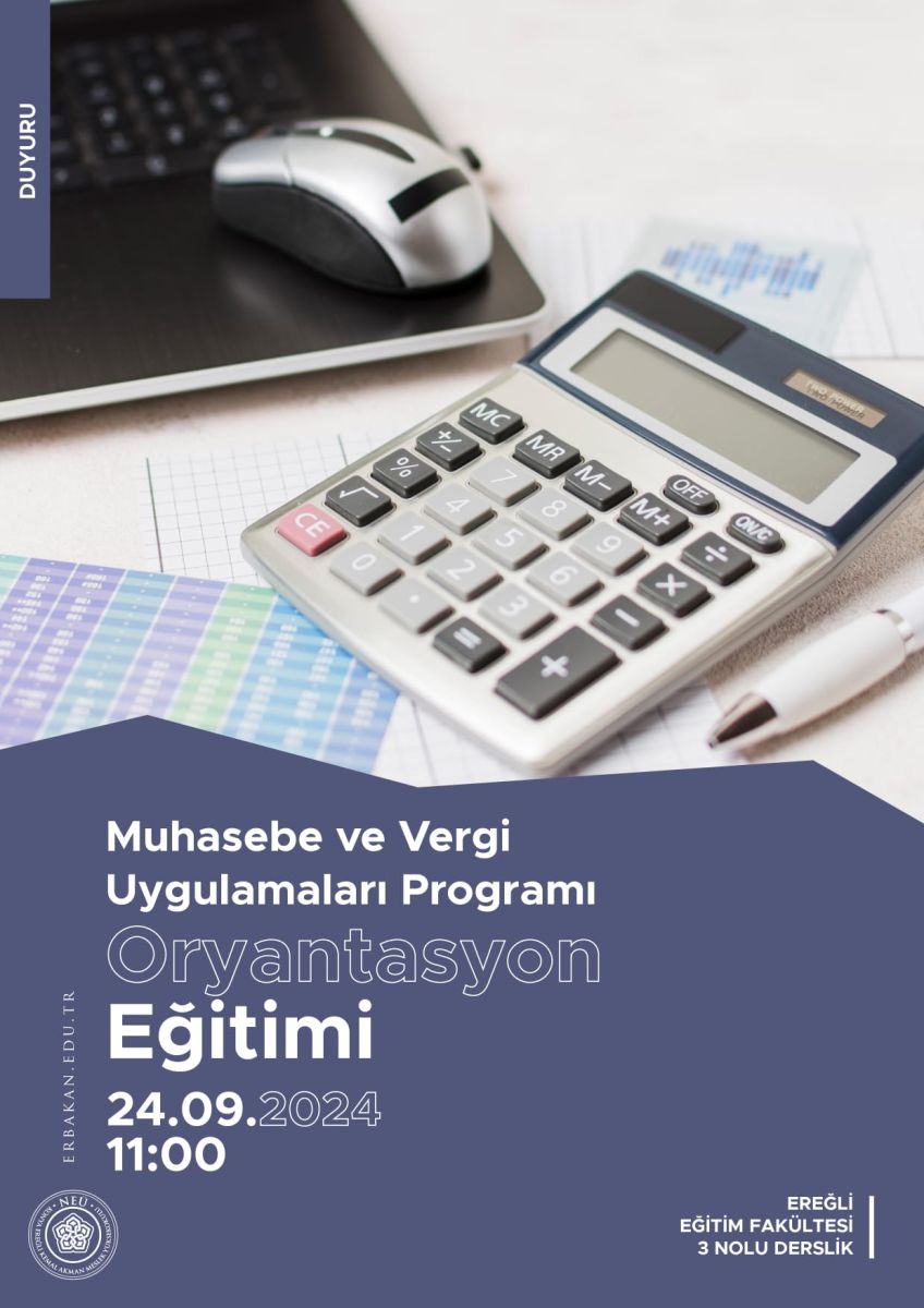 Muhasebe Ve Vergi Uygulamaları Programı Oryantasyon Eğitimi