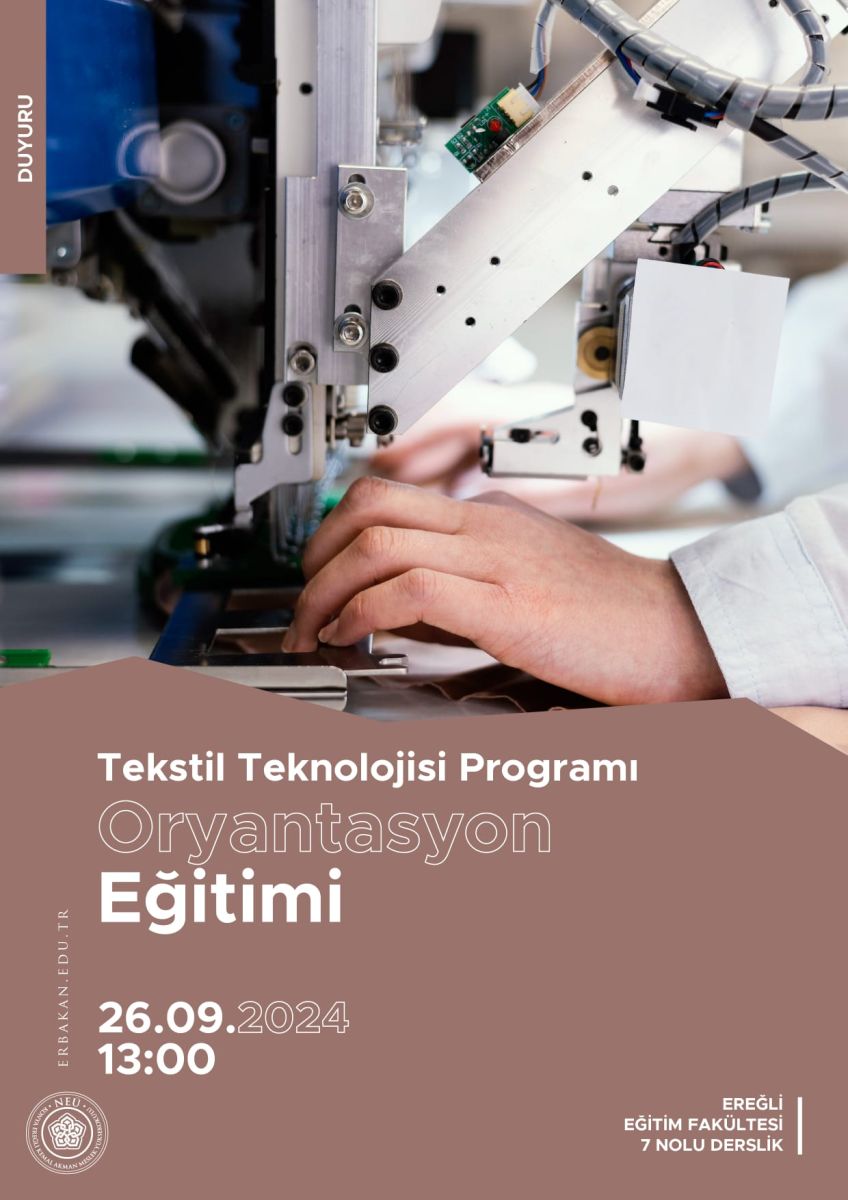 Tekstil Teknolojisi Programı Oryantasyon Eğitimi