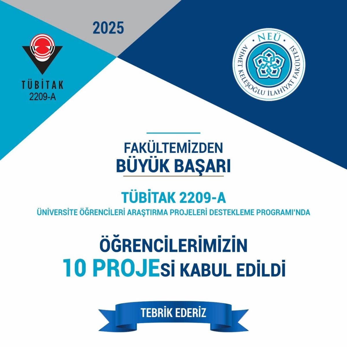 Fakültemiz TÜBİTAK Projelerinde Yeni Bir Başarıya İmza Attı