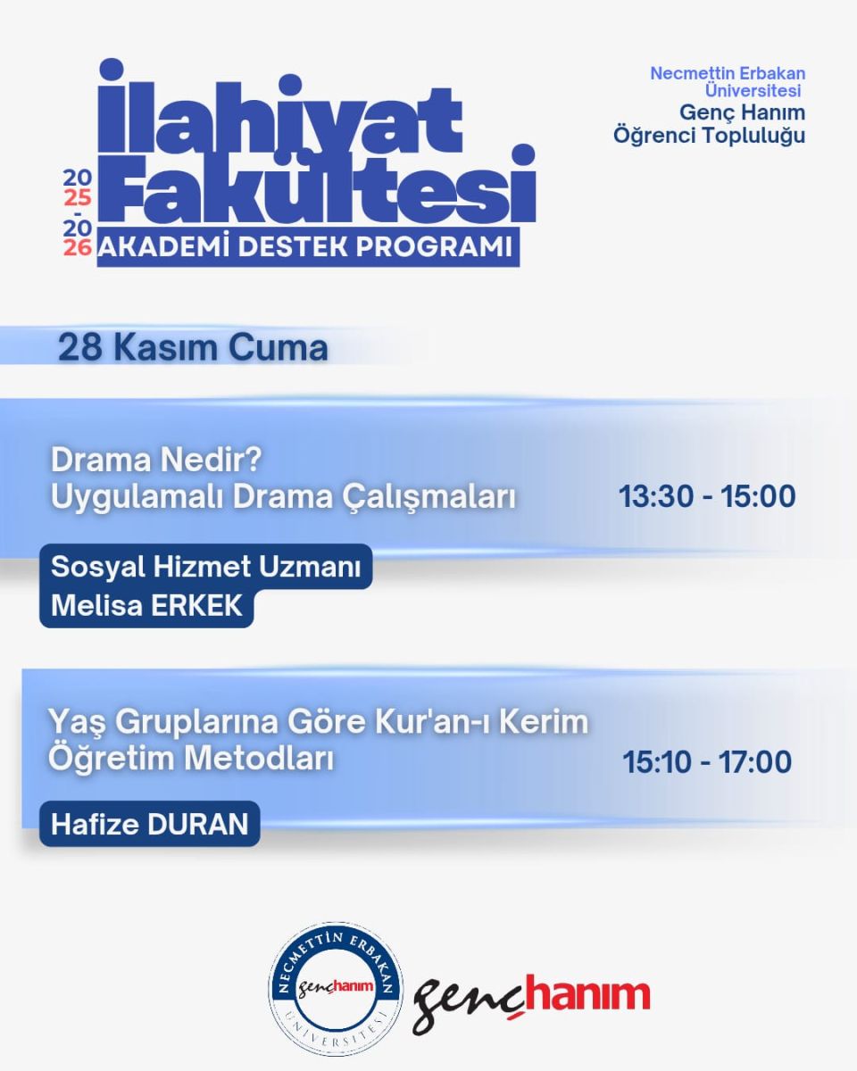İlahiyat Fakültesi Akademi Destek Programı