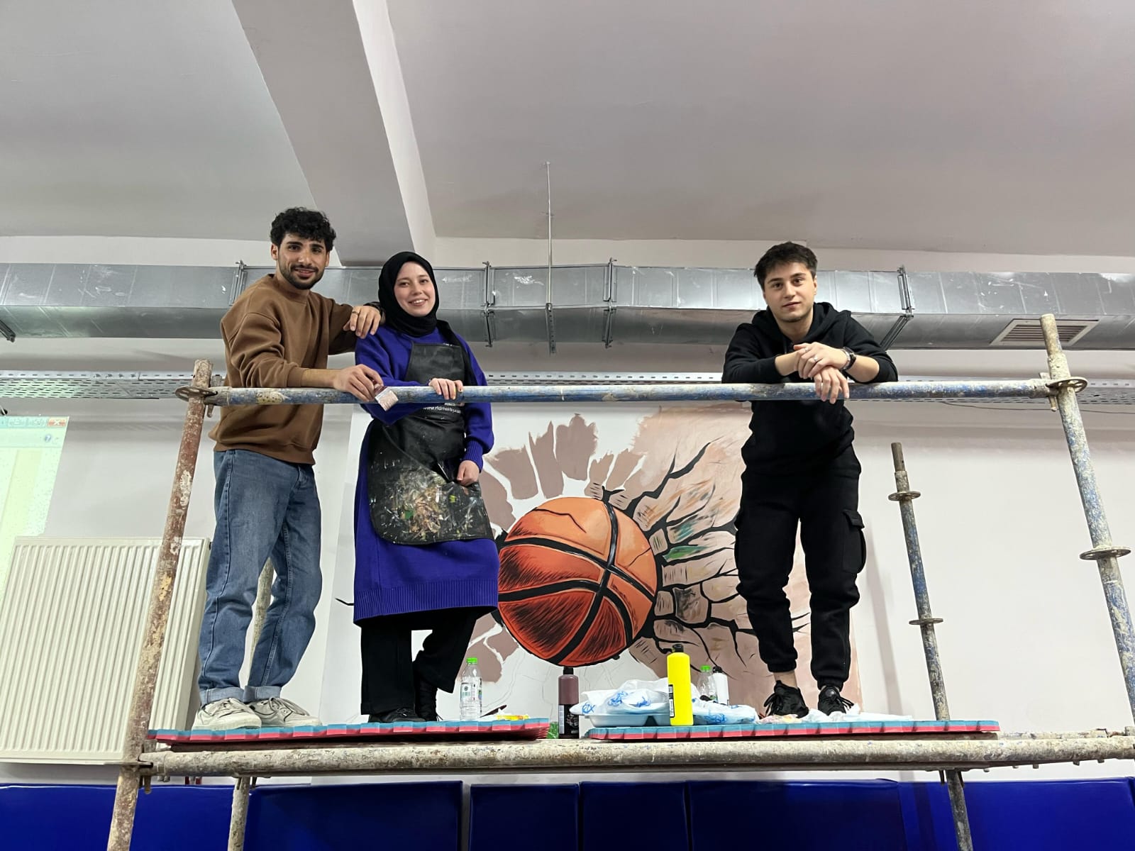 “Ahmet Hazım Uluşahin İmam Hatip Middle School Gymnasium Wall Painting Project”