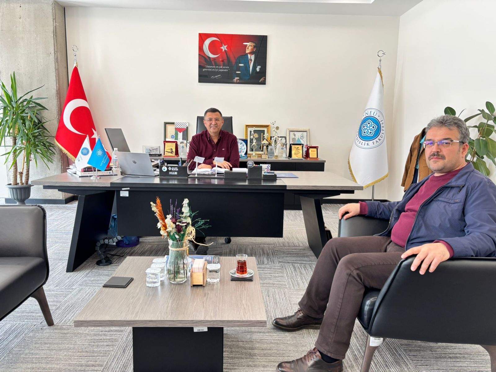 Konya Devlet Su İşleri Bölge Müdürlüğü Başmühendisi Sayın Cafer Tayyar Okka, Fakültemizi Ziyaret etti