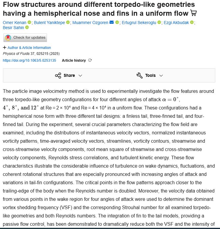 Flow structures around different torpedo-like geometries having a hemispherical nose and fins in a uniform flow