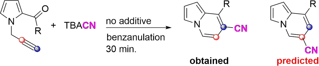 TBACN-Promoted Regioselective Cyanofunctionalization and Benzannulation: Enabling Access to Cyanoindolizine Scaffolds via Alkyne Cyclization