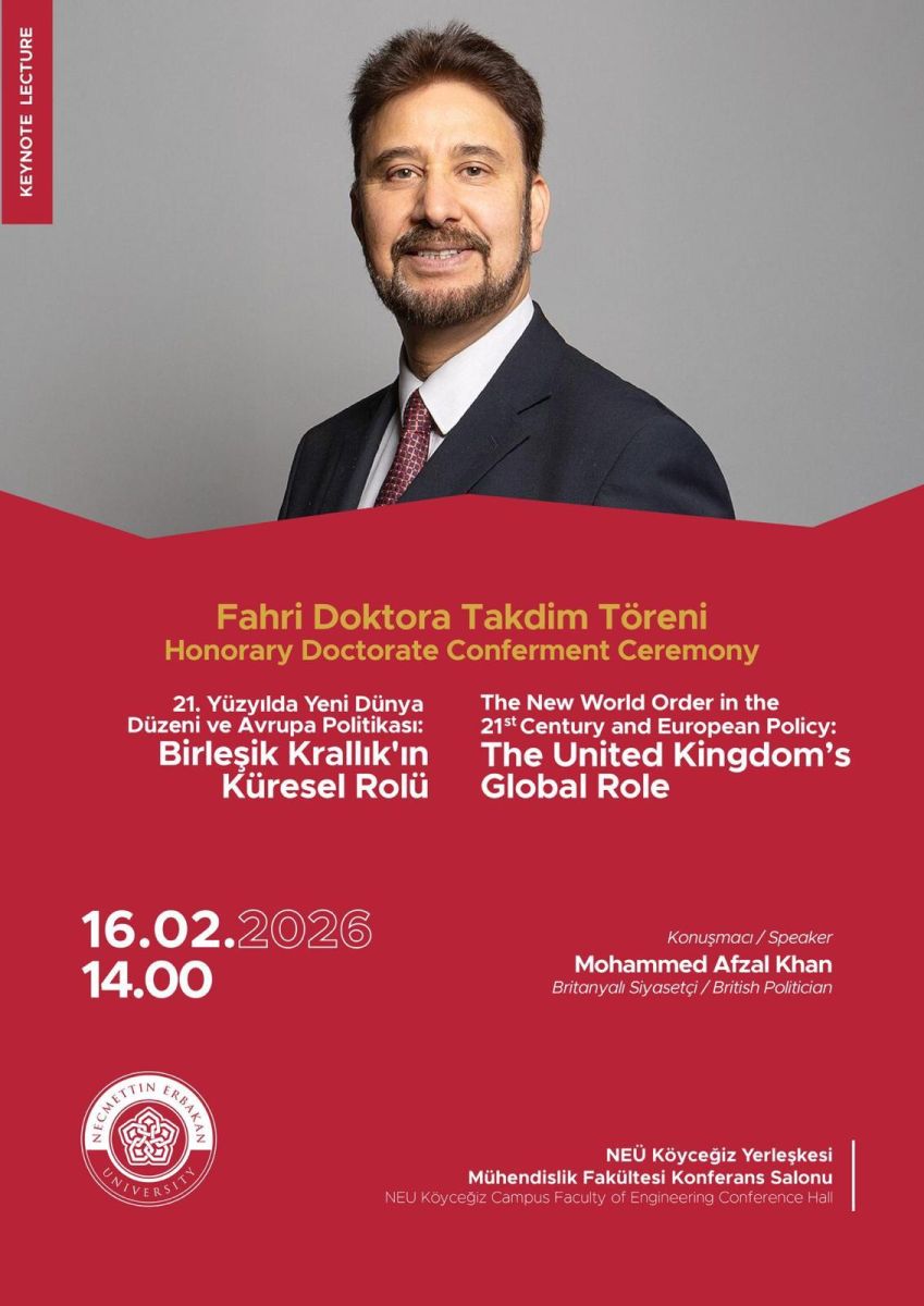 Birleşik Krallık'ın Küresel Rölü - Fahri Doktora Takdim Töreni