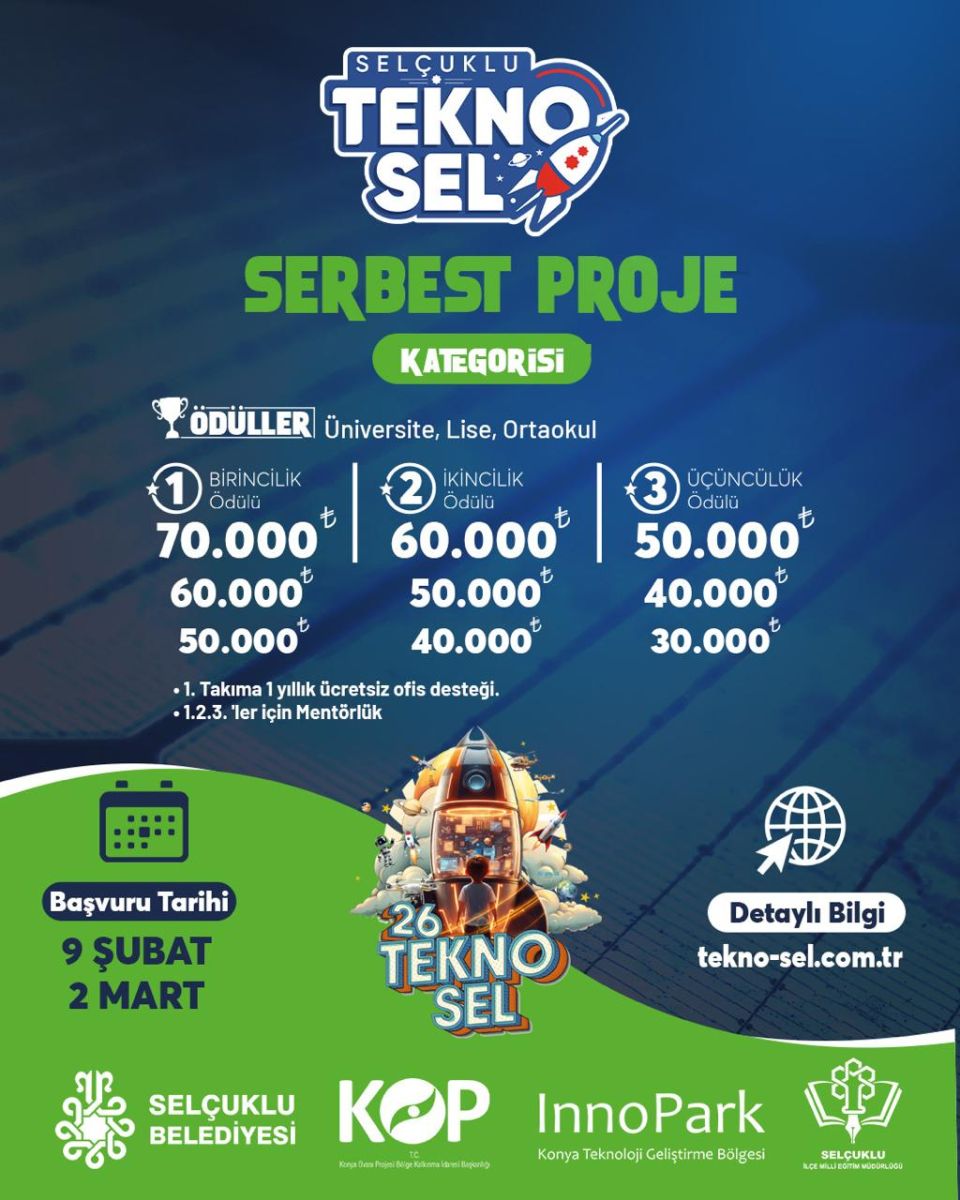 TEKNOSEL SERBEST PROJE ÜNİVERSİTE KATEGORİSİ