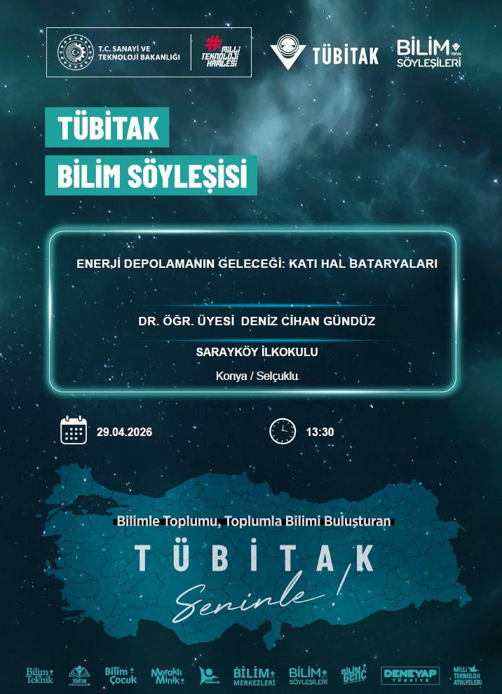 TÜBİTAK Bilim Söyleşileri Kapsamında Etkinlik Duyurusu