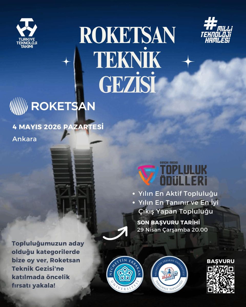 NEÜ TEKNOFEST Topluluğu’ndan ROKETSAN Teknik Gezisi