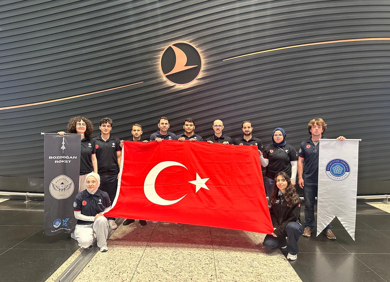 Necmettin Erbakan Üniversitesi Kapsül Bozdoğan Roket Takımı Uluslararası Roket Mühendisliği Yarışması’na (IREC) Katılım Sağlamışlardır