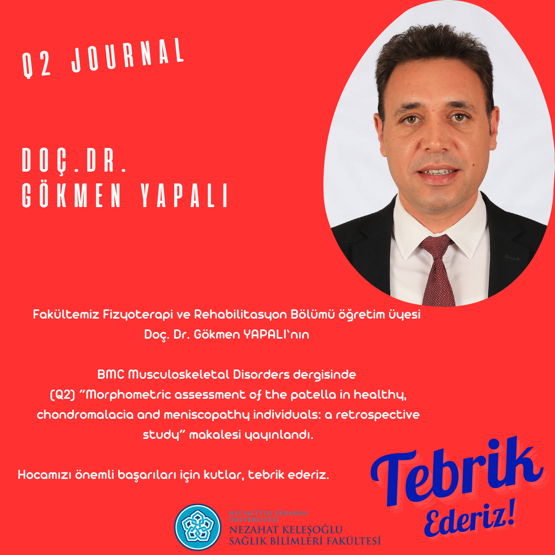 Doç. Dr. Gökmen YAPALI'dan Önemli Başarı