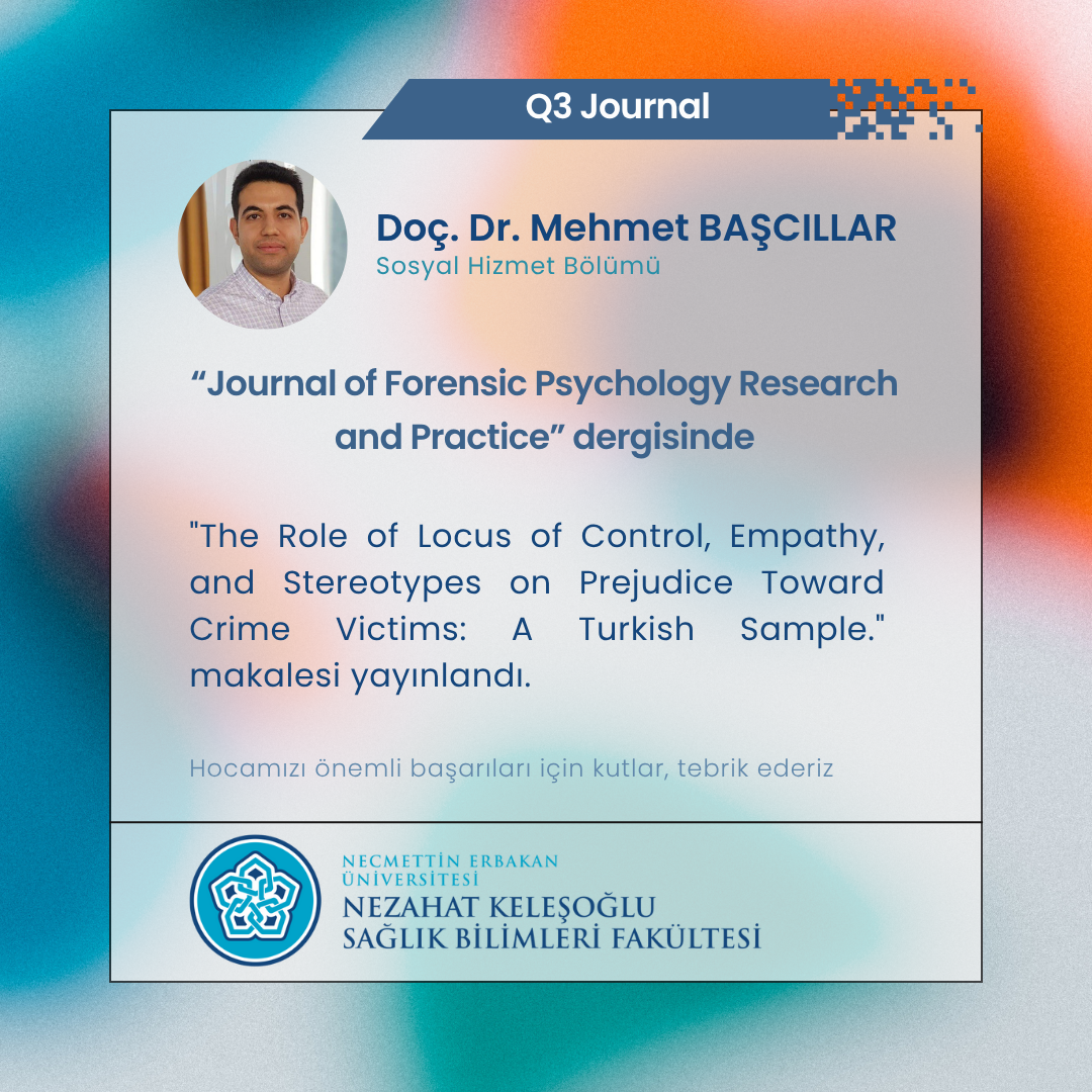 Doç. Dr. Mehmet BAŞCILLAR'dan Önemli Başarı