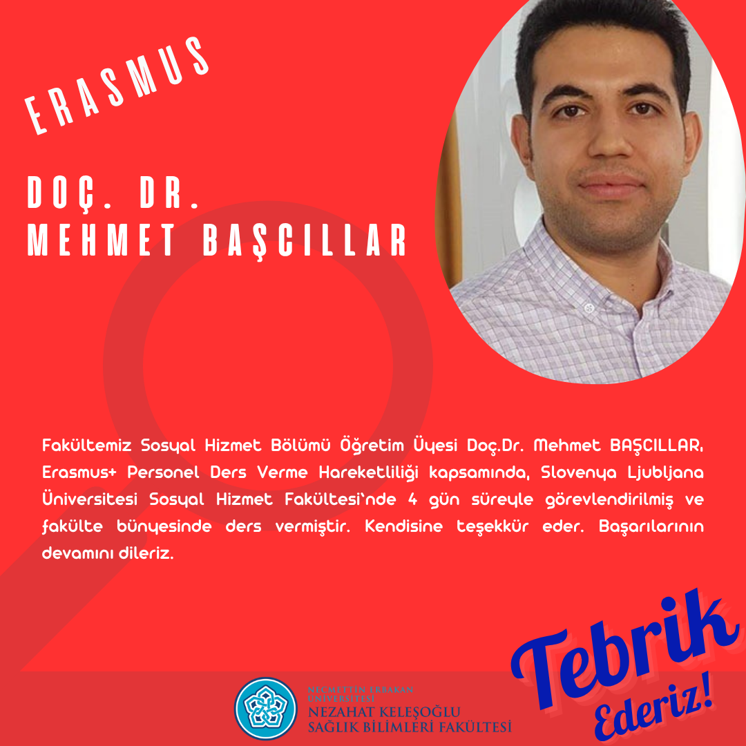 Doç.Dr. Mehmet BAŞCILLAR Erasmus Hareketliliği