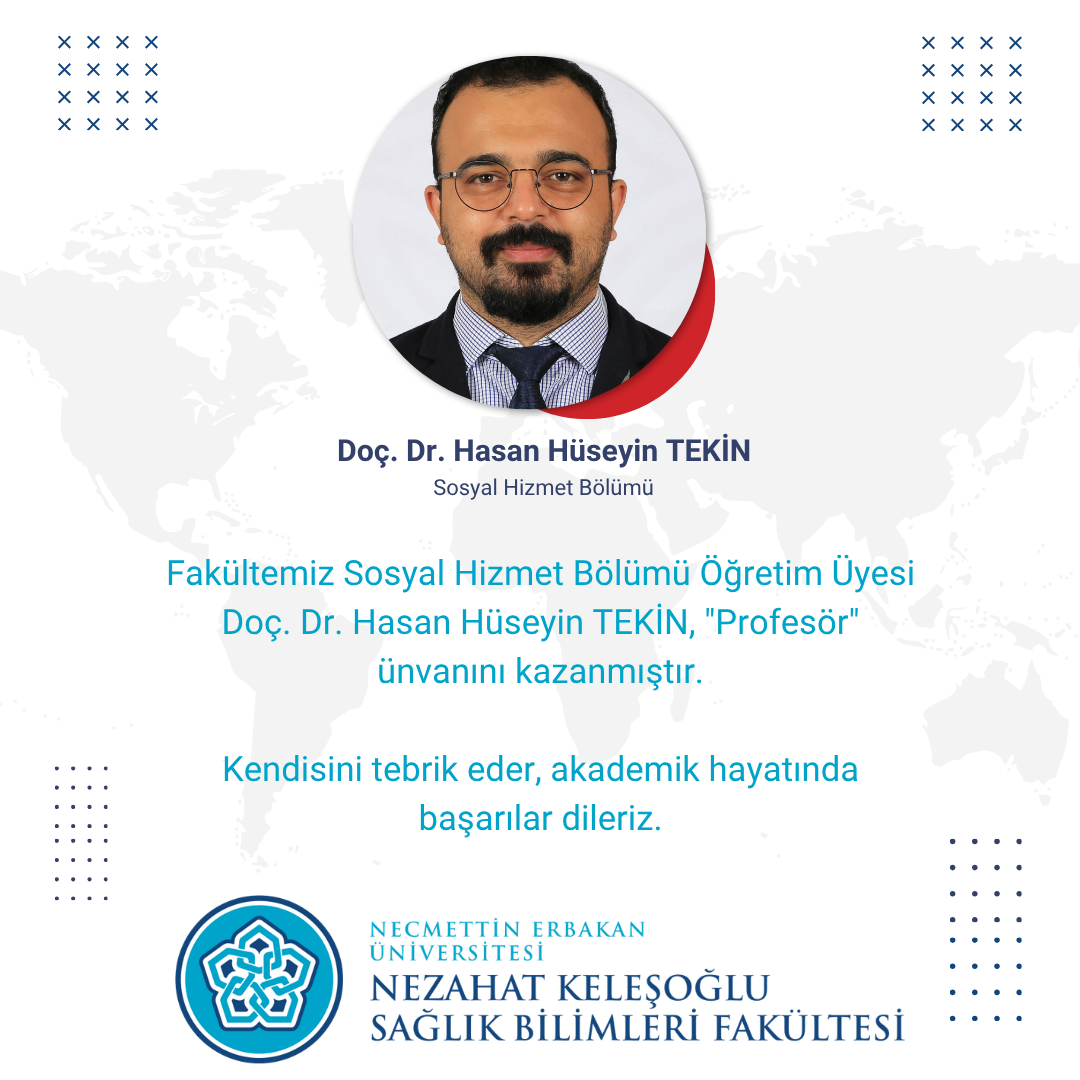 Doç. Dr. Hasan Hüseyin TEKİN’i Tebrik Ederiz