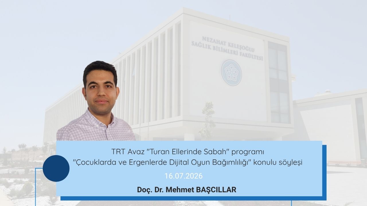 "Çocuklarda ve Ergenlerde Dijital Oyun Bağımlılığı" Konulu TV Programı